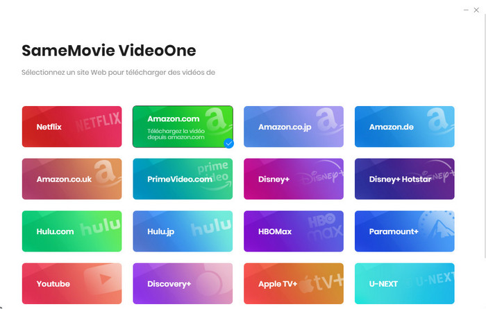 Choisissez parmi les différents services de streaming vidéo